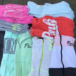 Victoria secret Pink hoodie bundles 9 total